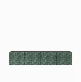 Masseno Rova Lowboard schwarz/gr&uuml;n, 200x41x40cm (800001865531)