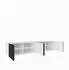 Masseno Mivo Lowboard weiß/schwarz, 200x41x40cm (800001865486)
