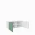 Masseno Rova Lowboard weiß/grün, 100x41x40cm (800001865438)