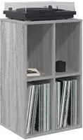 vidaXL Schallplattenschrank Sonoma-Grau 44,5 x 36,5 x 74,5 cm