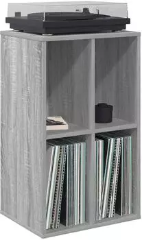 vidaXL Schallplattenschrank Sonoma-grau 44,5x36,5x74,5cm (8012871)