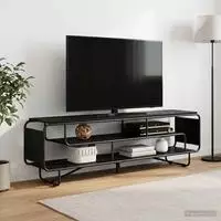 vidaXL TV-St&auml;nder 180 x 36 x 45 cm Schwarz Eichen-Optik Holzwerkstoff