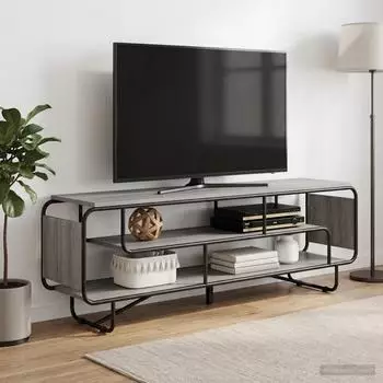 vidaXL TV-St&auml;nder 180x36x45cm Sonoma-grau Holzwerkstoff