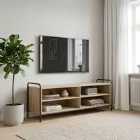 vidaXL TV-Schrank 140 x 39,5 x 50 cm Sonoma-Eiche Holzwerkstoff