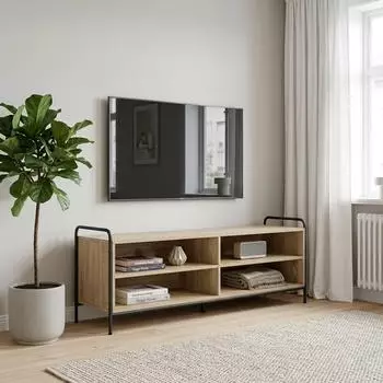 vidaXL TV-Schrank Sonoma-Eiche 140x39,5x50cm