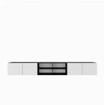 Masseno Livo TV-Lowboard 300x41x40cm anthrazit/wei&szlig; (800001865259)