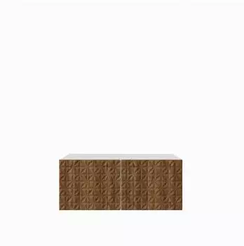 Masseno Rova TV-Lowboard wei&szlig;/Eiche 100x41x40cm (800001865471)