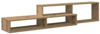 vidaXL TV-Wandhalterung 150x25x28,5cm Holzwerkstoff, Eiche