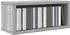 vidaXL CD-Aufbewahrungsregal 2er-Set Sonoma-Grau 40x17x17cm