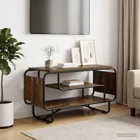 vidaXL TV-St&auml;nder 80 x 36 x 45 cm R&auml;uchereiche Holzwerkstoff