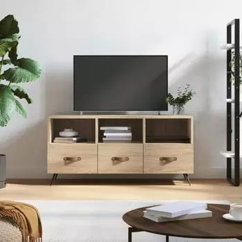 vidaXL TV-Schrank Sonoma-Eiche 102x36x50cm Holzwerkstoff (829007)