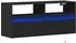 vidaXL TV-Wandschrank mit LED-Beleuchtung, schwarz, 100x31x45cm