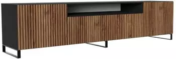 Masseno Varen TV-Lowboard 200x41x40cm, schwarz / eichefarben (800001865001)