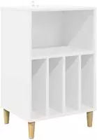 vidaXL Plattenspielerst&auml;nder Wei&szlig; 47 x 39,5 x 74,5 cm Holzwerkstoff