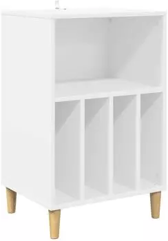 vidaXL Plattenspielerst&auml;nder wei&szlig;, Holzwerkstoff, 47x39,5x74,5cm