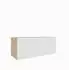 Masseno Livo TV-Lowboard 100x41x40cm, Eiche Artisan/weiß (800001865433)