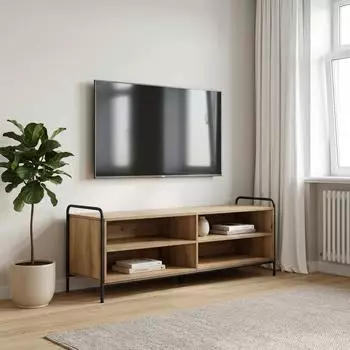 vidaXL TV-Schrank 140x39,5x50cm Artisan-Eiche Holzwerkstoff