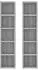vidaXL CD-Regal 2er-Set grau Sonoma 21x16x93,5 cm Holzwerkstoff