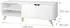 Relaxdays TV-Lowboard 6 Fächer, bis 60 Zoll, 140x50x40cm, weiß (10052350_49)