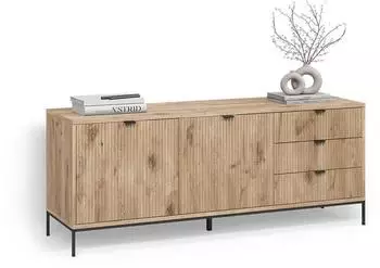 Livinity Aterno Lowboard Viking Oak, 150x60x42cm, 3 Schubladen, 2 T&uuml;ren (800001620045)