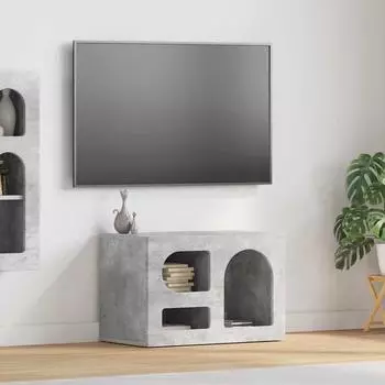 vidaXL TV-Schrank ELST betongrau 60x35x40cm Holzwerkstoff (891287)