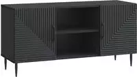 vidaXL TV-Schr&auml;nk Schwarz 102 x 34,5 x 50 cm Holzwerkstoff