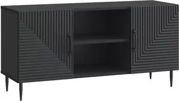 vidaXL TV-Schrank schwarz 102x34,5x50cm Holzwerkstoff (894926)
