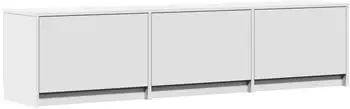 vidaXL TV-Schrank mit LED, weiß, 165x34x40cm, Holzwerkstoff (8006547)