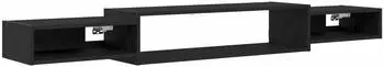 vidaXL Wandmontierter TV-Schrank schwarze Eiche 180x28x21cm (8006006)