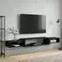 vidaXL Wandmontierter TV-Schrank schwarze Eiche 180x28x21cm (8006006)