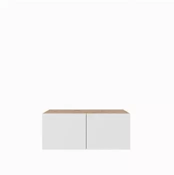 Masseno Mivo TV-Lowboard 100x41x40cm, Eiche Artisan, 2 T&uuml;ren & Schubladen (800001865431)