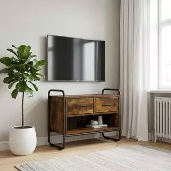 vidaXL TV-Schrank 60x30x50cm, Holzwerkstoff, R&auml;uchereiche