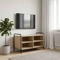 vidaXL TV-Schrank 140 x 39,5 x 50 cm Sonoma-Eiche Holzwerkstoff