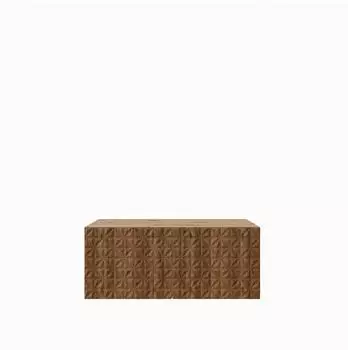 Masseno Rova TV-Lowboard 100x41x40cm, Holzwerkstoff, Eiche Artisan (800001865513)