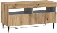 vidaXL LED-TV-Schrank HAARLEM 81 x 35 x 43 cm Artisan-Eiche