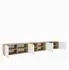 Masseno Livo Lowboard hängend 300x41x40cm Eiche Artisan/Weiß (800001865240)