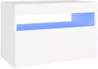 vidaXL TV-Schrank mit LED-Leuchten Wei&szlig; 60x35x40 cm