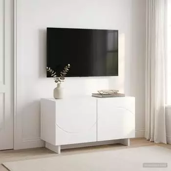 vidaXL TV-Lowboard 60x34,5x40cm, weiß, Holzwerkstoff