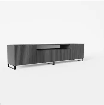Masseno Varen Lowboard graphitfarben, Holzwerkstoff, 200x41x40cm (800001865000)