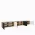 Masseno ROVA Lowboard 300x41x40cm, Eiche Artisan/Schwarz (800001865189)