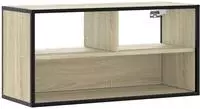 vidaXL TV-Schrank Sonoma-Eiche 80x31x39,5 cm Holzwerkstoff und Metall