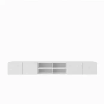 Masseno Rova TV-Lowboard h&auml;ngend, wei&szlig;, 300x41x40cm (800001865195)