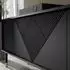 AC-Déco Aglaé TV-Schrank 180cm, 4 Türen, mattschwarz