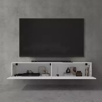 doporro Fernsehschrank F02 hängend, 160x40,2x30cm, matt weiß