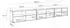 Masseno Rova Lowboard 300x41x40cm, Eiche Artisan/weiß (800001865458)
