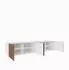 Masseno Livo TV-Lowboard 200x41x40cm, weiß/eiche (800001865417)