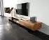 DeLife New Live-Edge Lowboard Akazie natur 240cm, 4 Türen, Metall schwarz (38980)