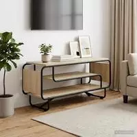 vidaXL TV-St&auml;nder 98 x 36 x 45 cm Sonoma-Eiche Holzwerkstoff