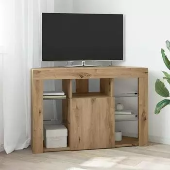 vidaXL Eck-TV-Schrank mit LED Artisan-Eiche 100x40x68cm