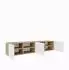 Masseno Mivo TV-Lowboard 200x41x40cm, Eiche Artisan/weiß (800001865444)